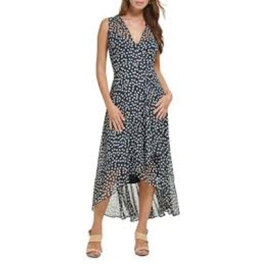 NY Collection Dress Black/White Size Petite‎ Large NWTs